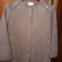 Giacca nuova,tessuto mappata,colore grigio