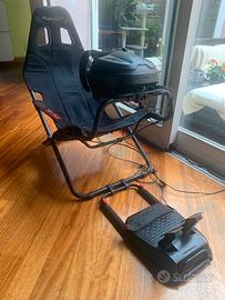 Thrustmaster t300 con sedia playseat challenge