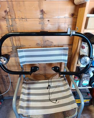 paramotore con faretti di profondita Harley Dyna 