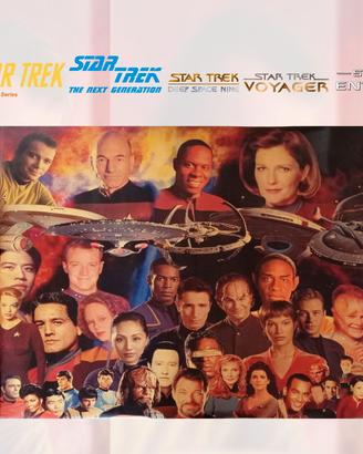 Poster star trek delle 5 serie 66x82 cm