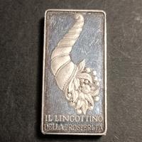 lingottino argento puro 75 grammi