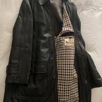 Aquascutum giaccone lungo in pelle