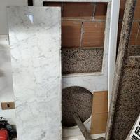 Marmo rosa e bianco  Carrara top