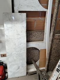 Marmo rosa e bianco  Carrara top