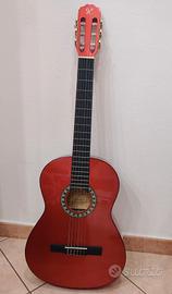 Chitarra classica Roling's rosso metallizzato