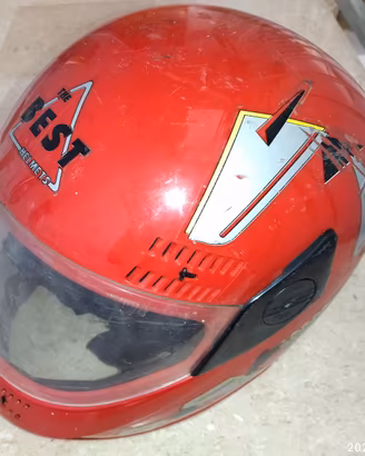 Casco Moto Vintage Rosso The Best Helmets