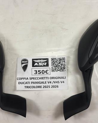 COPPIA SPECCHIETTI ORIGINALI DUCATI PANIGALE V4 V4