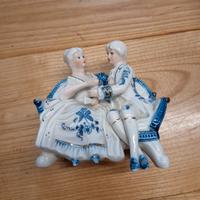 Maria Antoinetta E Re Luigi Porcelain Courting Cou
