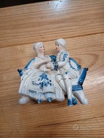 Maria Antoinetta E Re Luigi Porcelain Courting Cou