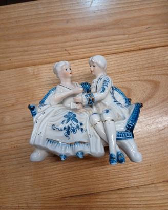 Maria Antoinetta E Re Luigi Porcelain Courting Cou