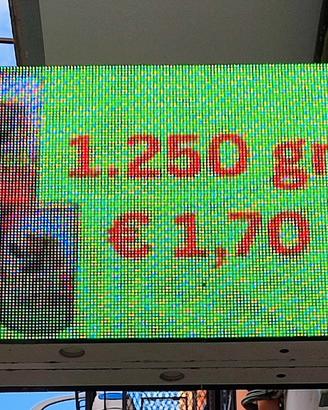 Insegna a bandiera Led Wall  biffacciale