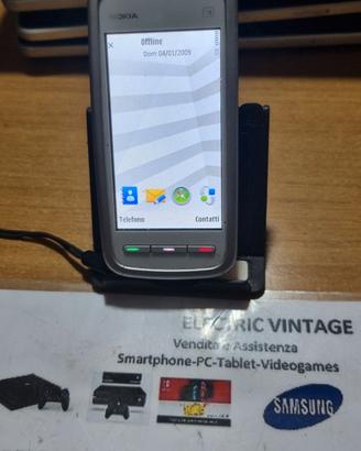 9269N-Cellulare Nokia 5230 Bianco E Blu Xpress Mus