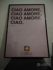 Poster Ciao Discoteca Italiana Telaio 70x100