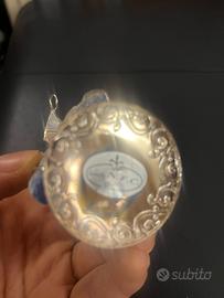 Coppia scultura devorative metallo argentato,marmo