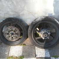 Cerchi dischi e asse anteriore honda cbr 600 f
