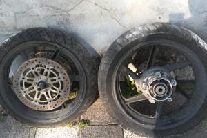 Cerchi dischi e asse anteriore honda cbr 600 f