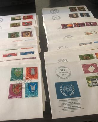 FDC ufficiali PTT  Svizzera 1976/97