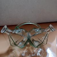 Coppia di Ampolle Vintage per Olio e Aceto