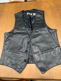 Schott pelle gilet tg m