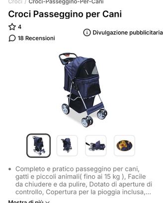 Passeggino per cani