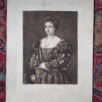 "La bella" acquaforte originale '800