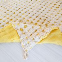 Coperta antica lana uncinetto 