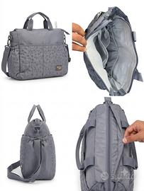 Borsa Cambio Neonato "Walking Mum" - Grigia
