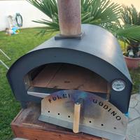 Forno Godino Bravo ibrido legna gas pizza