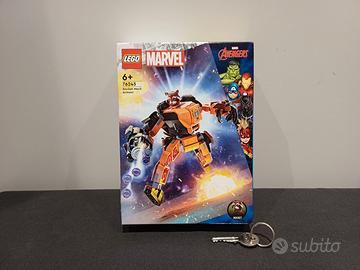 Lego Marvel 76243 Armatura mech di Rocket, nuovo