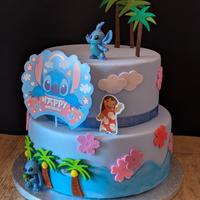 Torta scenografica Lilo e Stitch