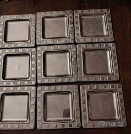 Set 9 Sottobicchieri / Sottotazzine INOXRIV 18/C –
