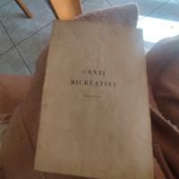 canti ricreativi, libricino anni '40