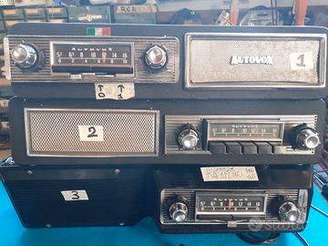 Autoradio d'epoca AUTOVOX restaurati/Fm/usb