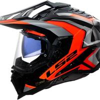 casco trail LS2 Explorer in carbonio arancio L
