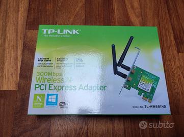 Scheda di rete Wi-Fi PCIe TP-Link (300Mbps)