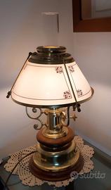 Lampada da tavolo e lampadario 3 luci stile marina