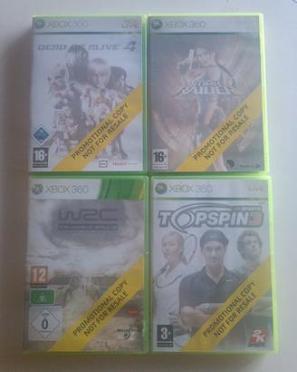 Set di 4 videogiochi Xbox 360 Lotto 3 - Perfetti!