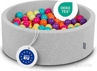 KiddyMoon 90X30cm con Palline -  Piscina morbida