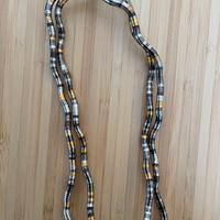 Collana -bracciale flessibile bronzo-oro-argento