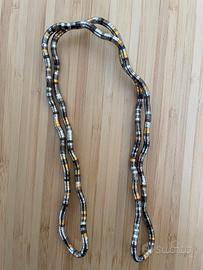 Collana -bracciale flessibile bronzo-oro-argento