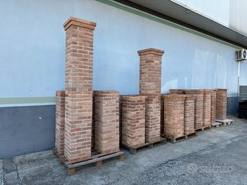 Colonne pilastri veri mattoni porticati