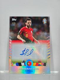 Bernardo Silva auto 3/5 Topps Euro 2024 rarissima