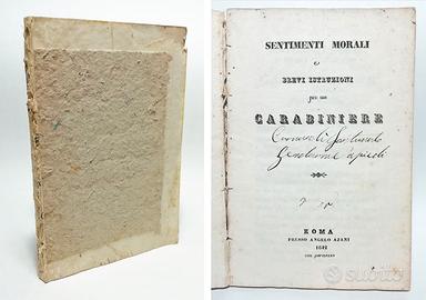 SENTIMENTI MORALI E BREVI ISTRUZIONI CARABINIERE