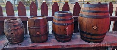 SET 4 BOTTICELLE IN LEGNO