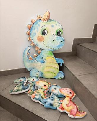 Sagome in polistirolo dinosauri per compleanno