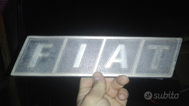 Targa FIAT vintage + logo