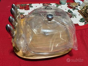 Piatto formaggi con coltelli Andrea Fontebasso