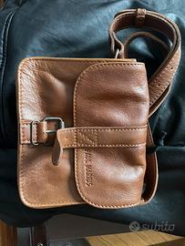 Borsello da uomo, in pelle, nuovo