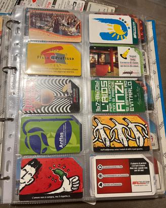 Lotto 300 schede telecom anni 90