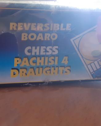 Gioco da tavolo scacchi dama pachisi 3 giochi in 1